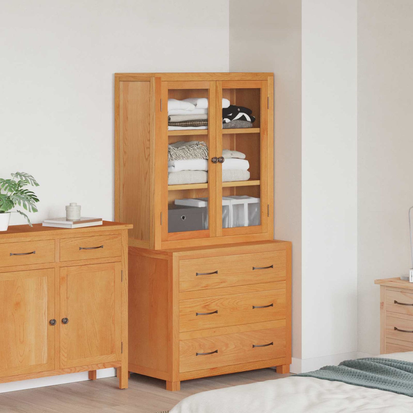 vidaXL Ensemble de meubles de rangement avec tiroirs Marron Bois d'ingénierie
