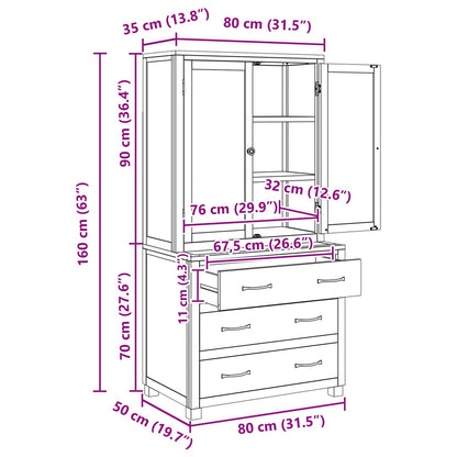 vidaXL Ensemble de meubles de rangement avec tiroirs Marron Bois d'ingénierie