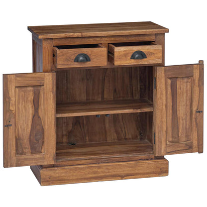 vidaXL Aufbewahrungsschrank Natur 65 x 30 x 75 cm Massivholz Teak