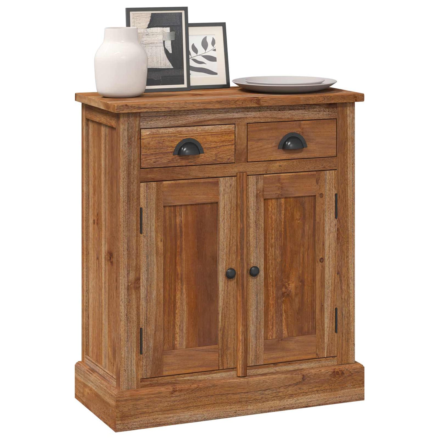 vidaXL Aufbewahrungsschrank Natur 65 x 30 x 75 cm Massivholz Teak