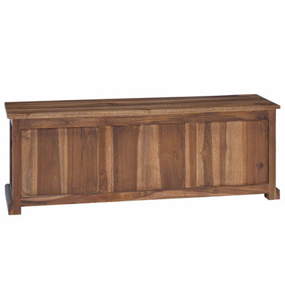 vidaXL TV-Ständer Natur 110 x 30 x 40 cm Massivholz Teak