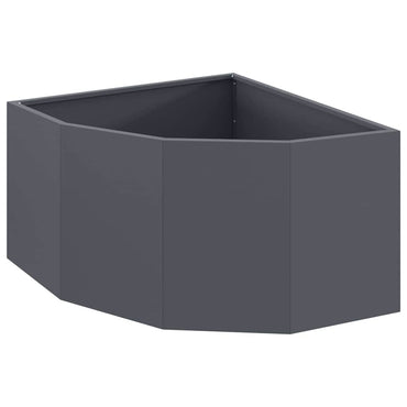 vidaXL Eckpflanzer Anthrazit 60 x 60 x 35 cm Stahl