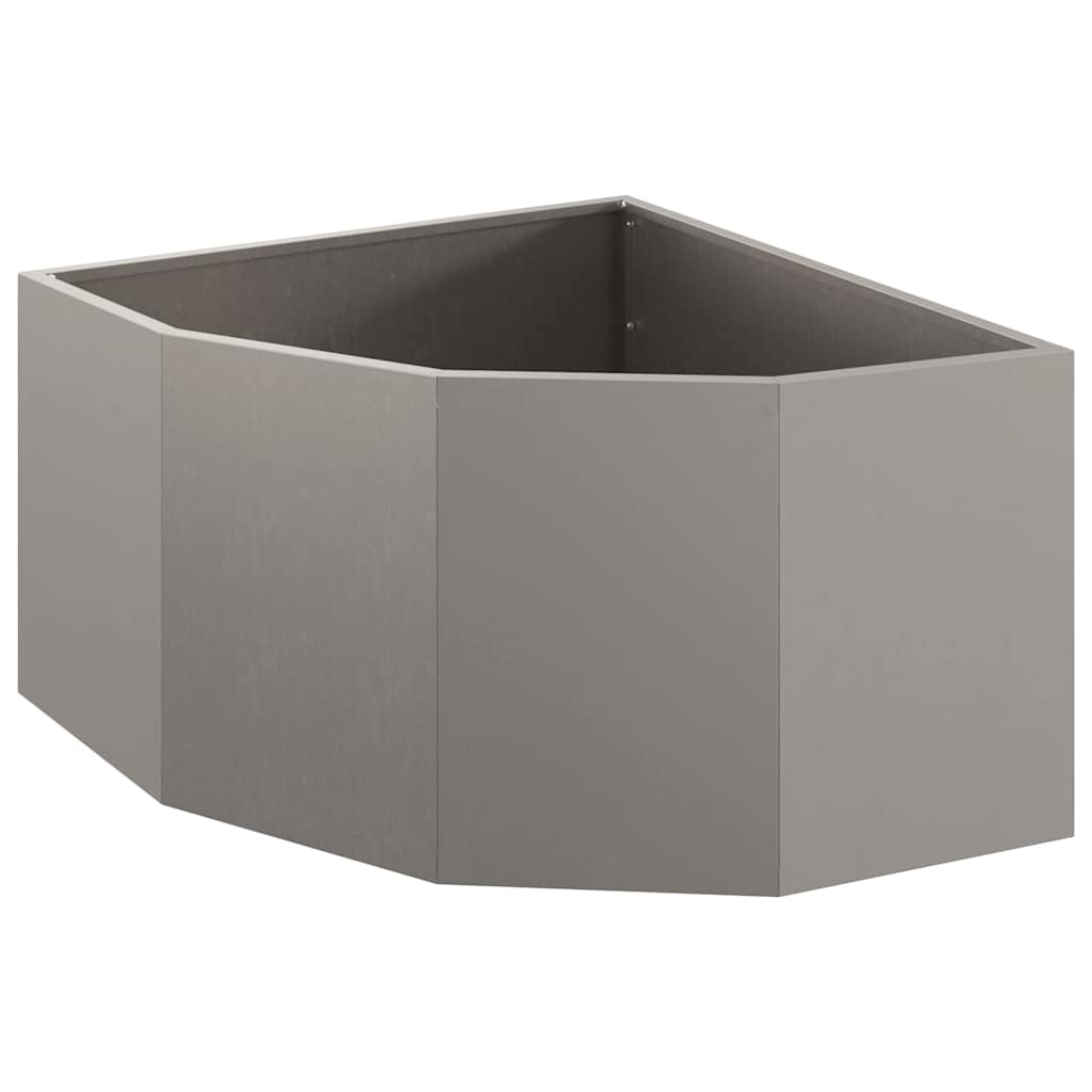 vidaXL Eckpflanzer Rostig 60 x 60 x 35 cm Wetterfeststahl