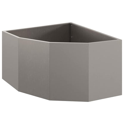 vidaXL Eckpflanzer Rostig 60 x 60 x 35 cm Wetterfeststahl