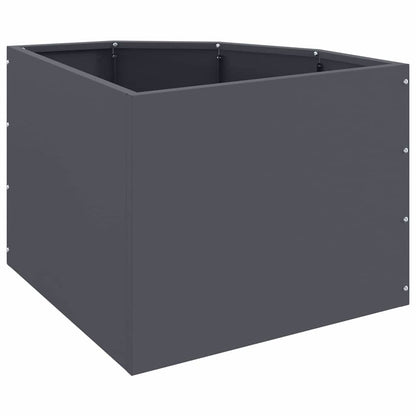 vidaXL Eckpflanzer Anthrazit 45 x 45 x 35 cm Stahl