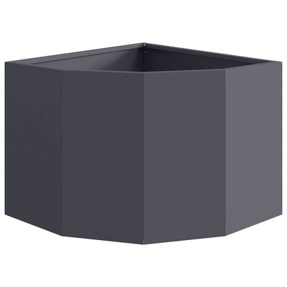 vidaXL Eckpflanzer Anthrazit 45 x 45 x 35 cm Stahl