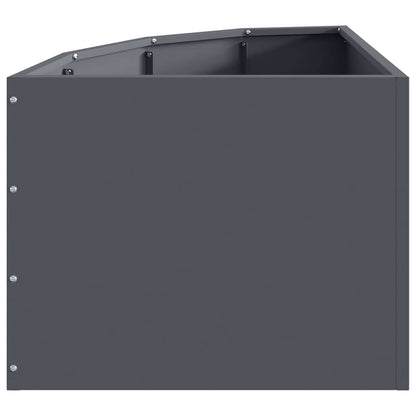 vidaXL Eckpflanzer Anthrazit 45 x 45 x 35 cm Stahl