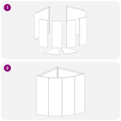 Eckpflanzer Weiß 30 x 30 x 35 cm Stahl