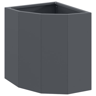 vidaXL Eckpflanzer Anthrazit 30 x 30 x 35 cm Stahl