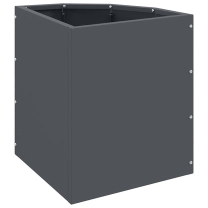 vidaXL Eckpflanzer Anthrazit 30 x 30 x 35 cm Stahl