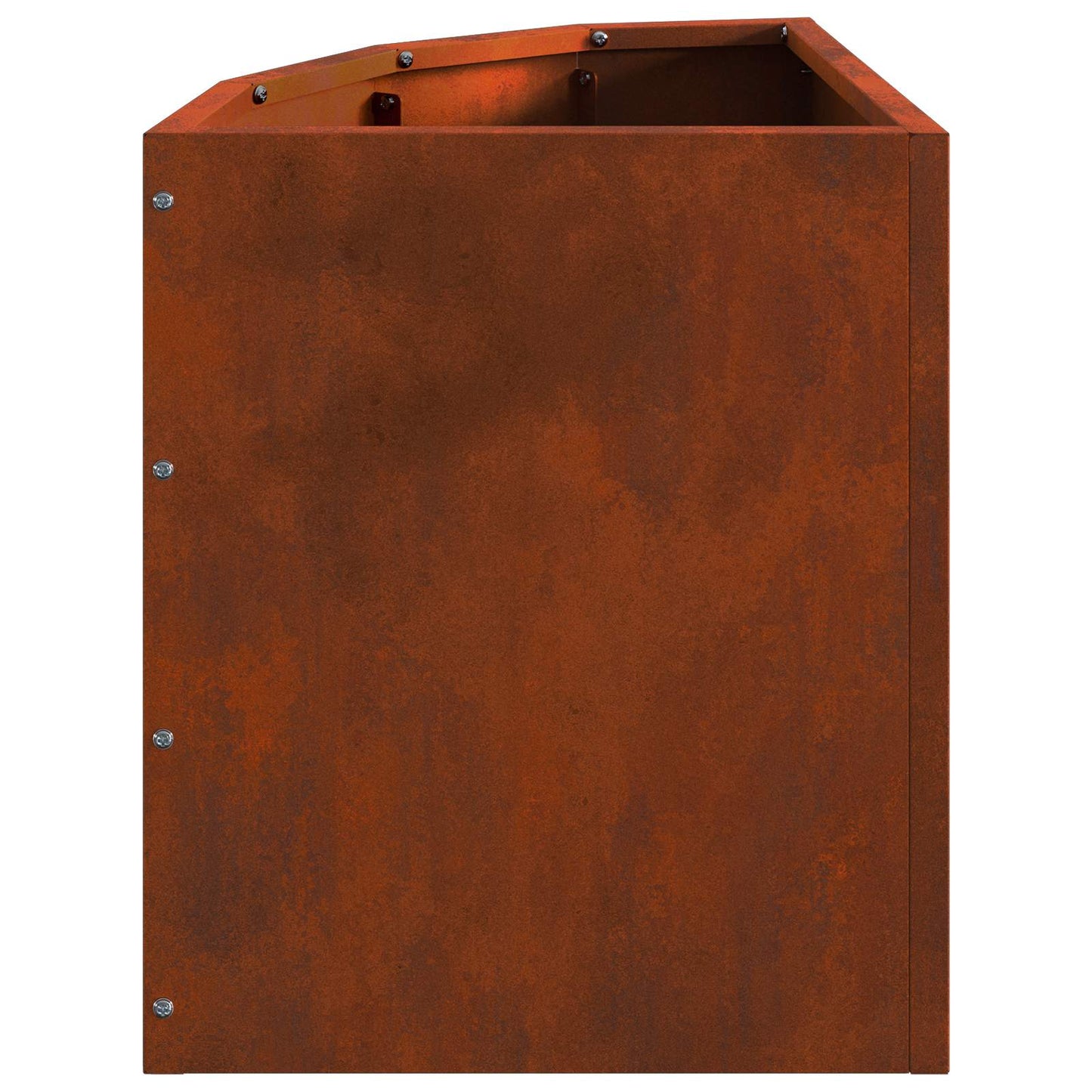 Eckpflanzer Rostig 30 x 30 x 35 cm Wetterfeststahl