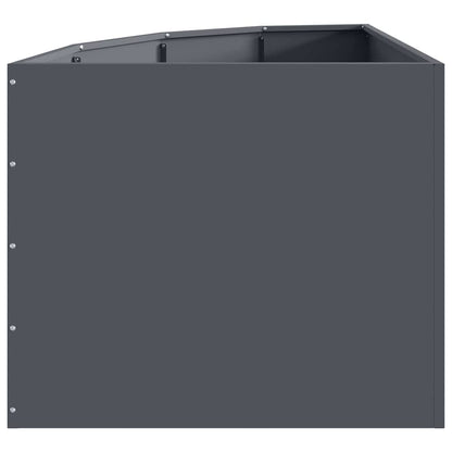 vidaXL Eckpflanzer Anthrazit 60 x 60 x 50 cm Stahl
