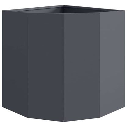 vidaXL Eckpflanzer Anthrazit 45 x 45 x 50 cm Stahl