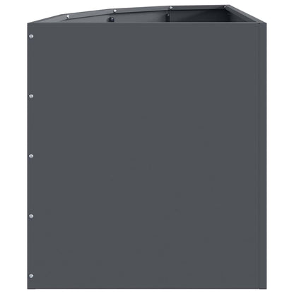vidaXL Eckpflanzer Anthrazit 45 x 45 x 50 cm Stahl