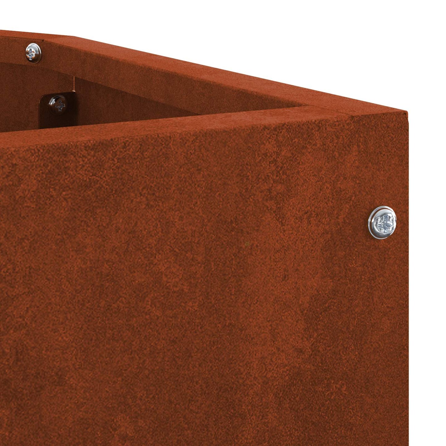 vidaXL Eckpflanzer Rostig 45 x 45 x 50 cm Wetterfeststahl