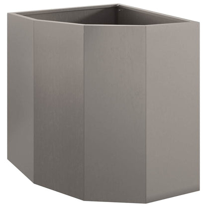 vidaXL Eckpflanzer Rostig 45 x 45 x 50 cm Wetterfeststahl