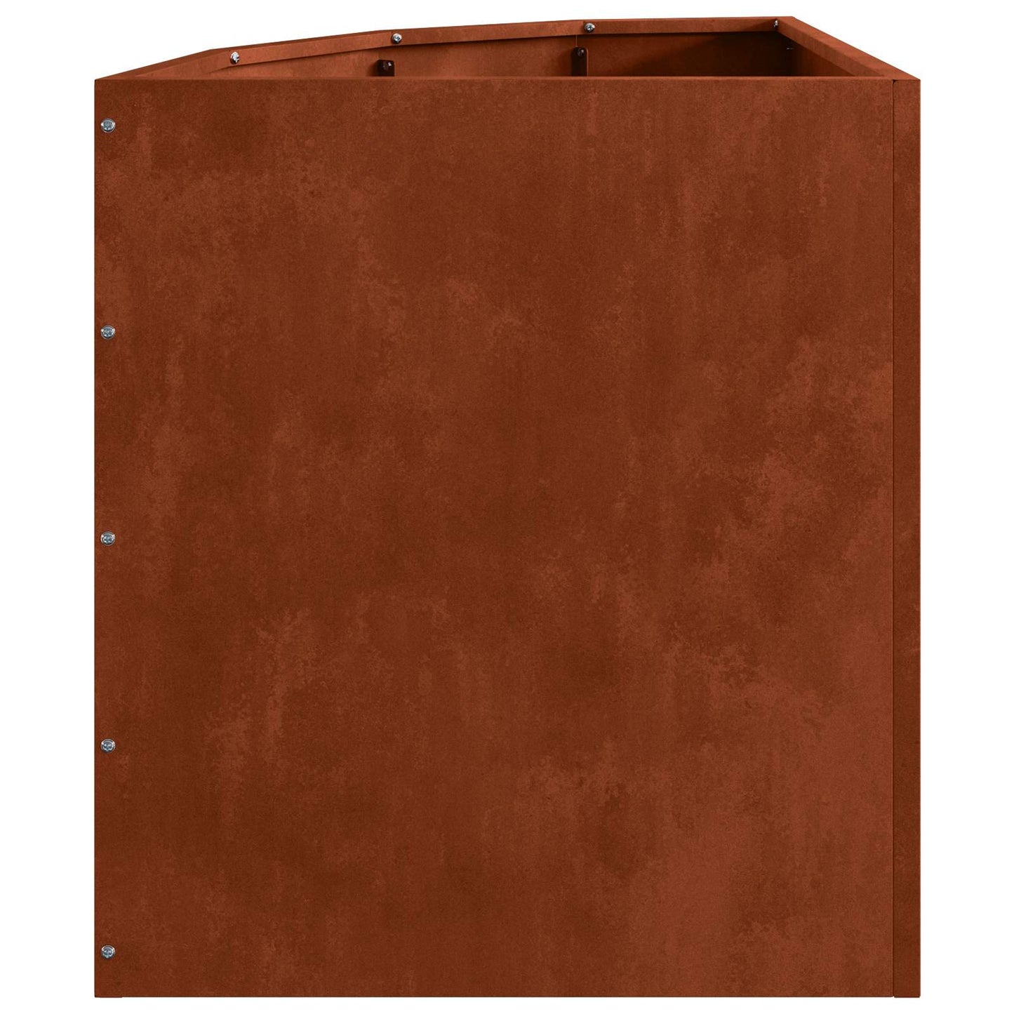 vidaXL Eckpflanzer Rostig 45 x 45 x 50 cm Wetterfeststahl