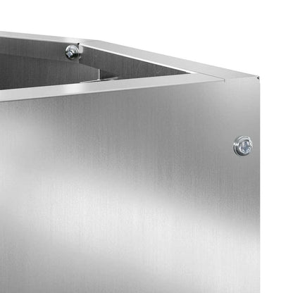 Eckpflanzer Silber 30 x 30 x 50 cm Verzinkter Stahl