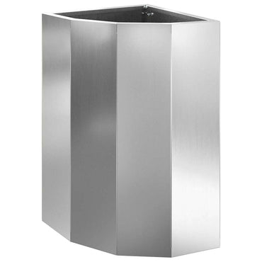 vidaXL Eckpflanzer Silber 30 x 30 x 50 cm Verzinkter Stahl