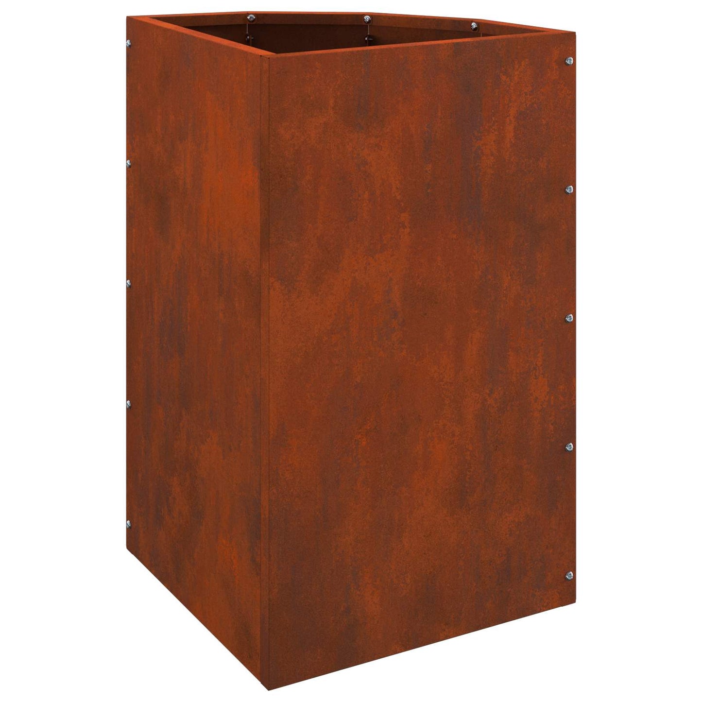 vidaXL Eckpflanzer Rostig 30 x 30 x 50 cm Wetterfeststahl