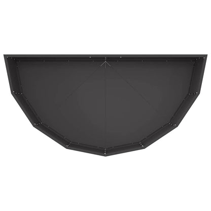 vidaXL Pflanzkübel Schwarz 120 x 60 x 35 cm Stahl