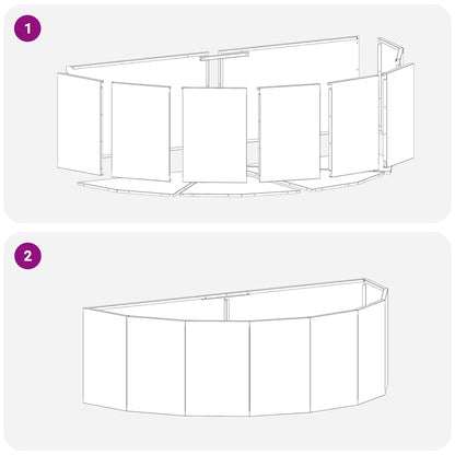 Pflanzkübel Weiß 120 x 60 x 35 cm Stahl