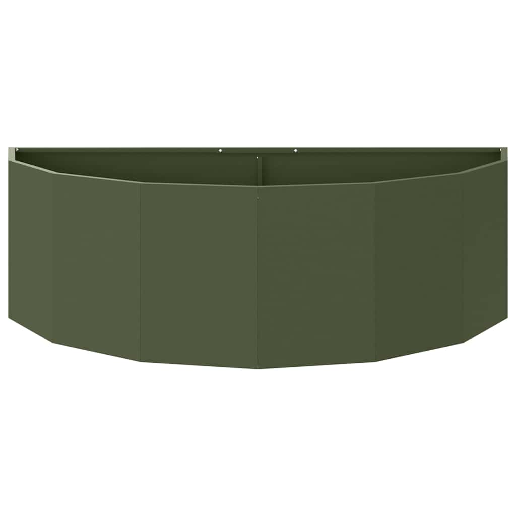 Pflanzkübel Olive Grün 120 x 60 x 35 cm Stahl