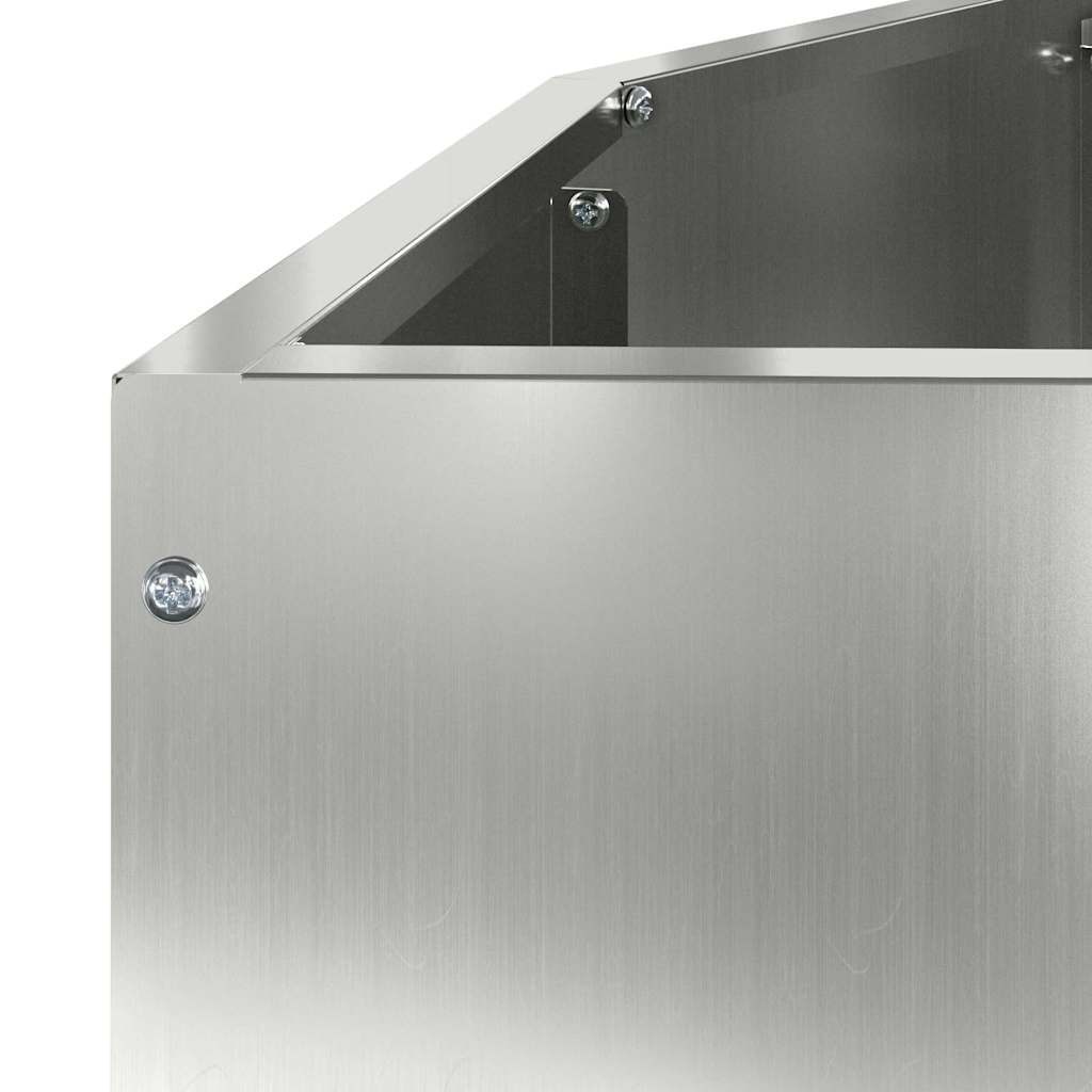 Pflanzkübel Silber 120 x 60 x 35 cm Verzinkter Stahl