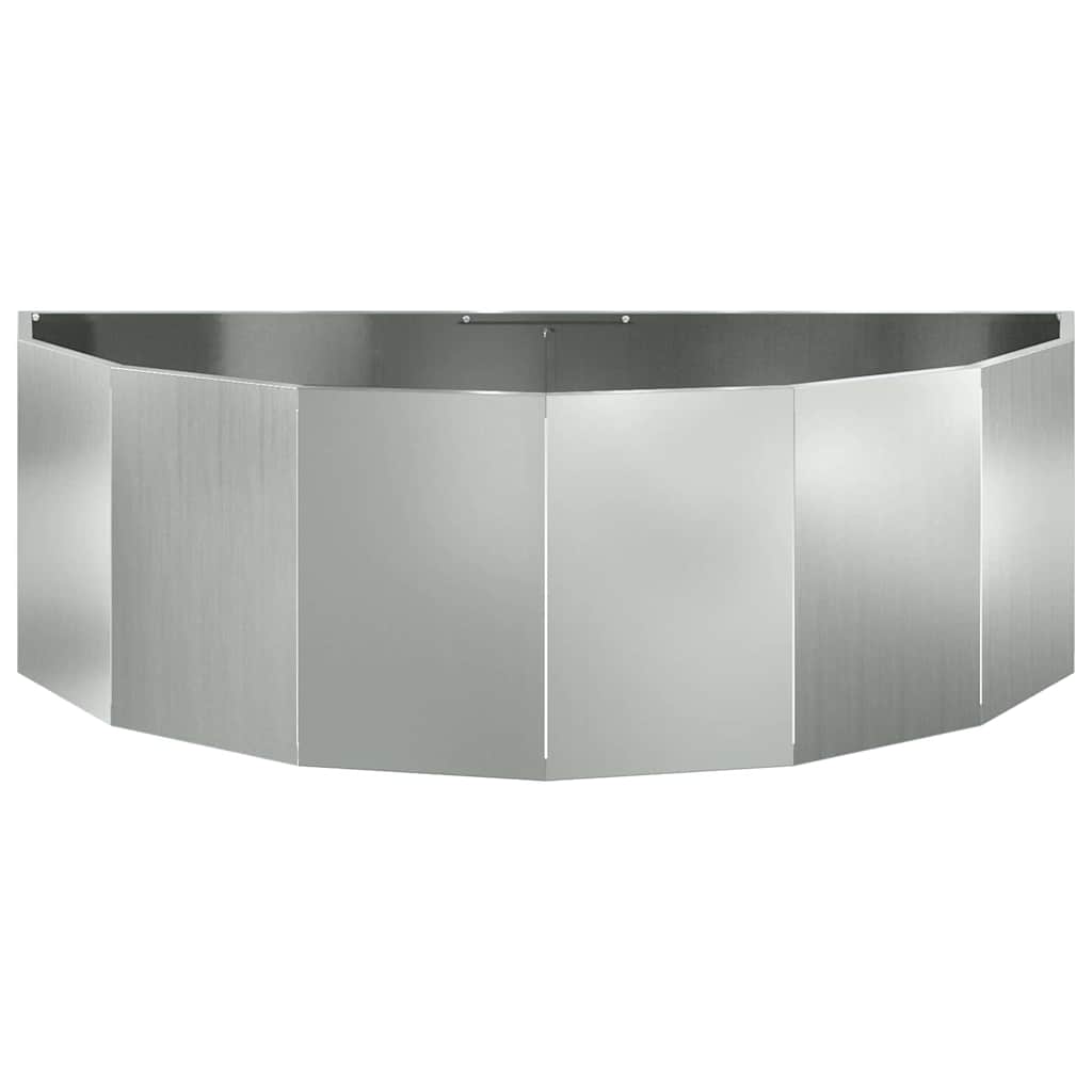 Pflanzkübel Silber 120 x 60 x 35 cm Verzinkter Stahl
