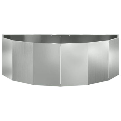 Pflanzkübel Silber 120 x 60 x 35 cm Verzinkter Stahl