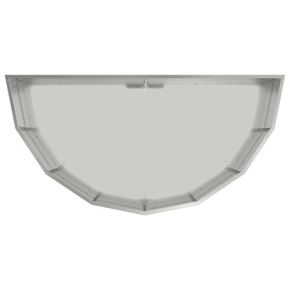 Pflanzkübel Silber 120 x 60 x 35 cm Verzinkter Stahl