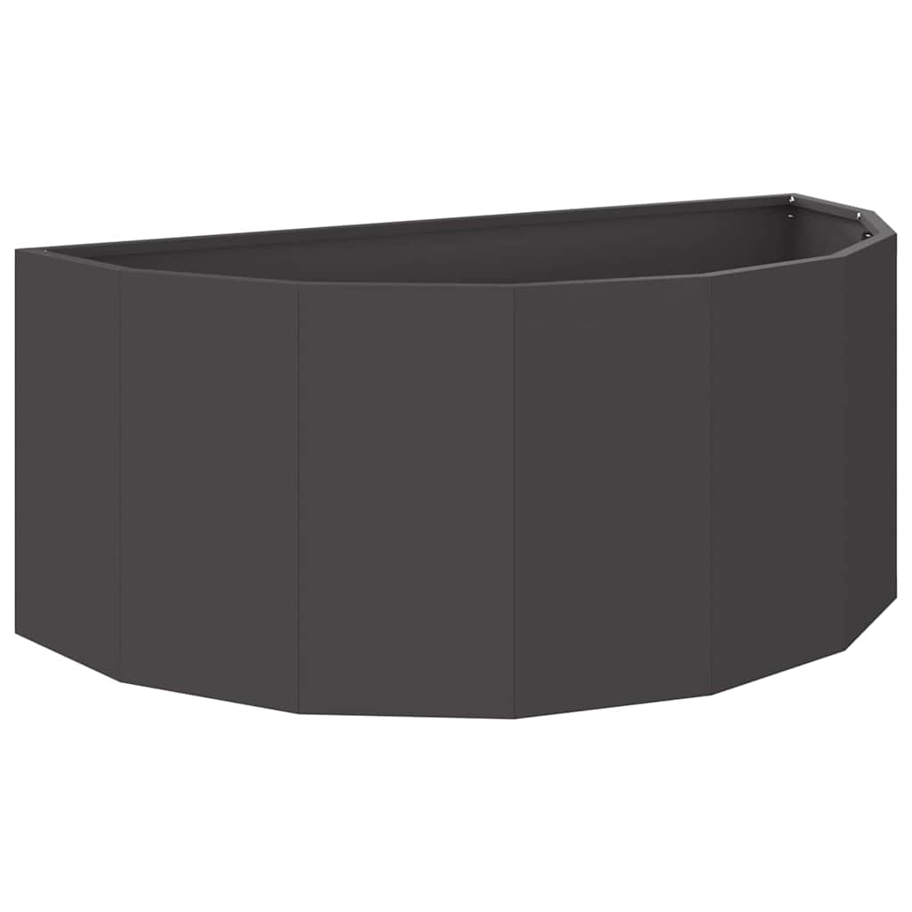 vidaXL Pflanzkübel Schwarz 90 x 45 x 35 cm Stahl