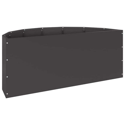 vidaXL Pflanzkübel Schwarz 90 x 45 x 35 cm Stahl