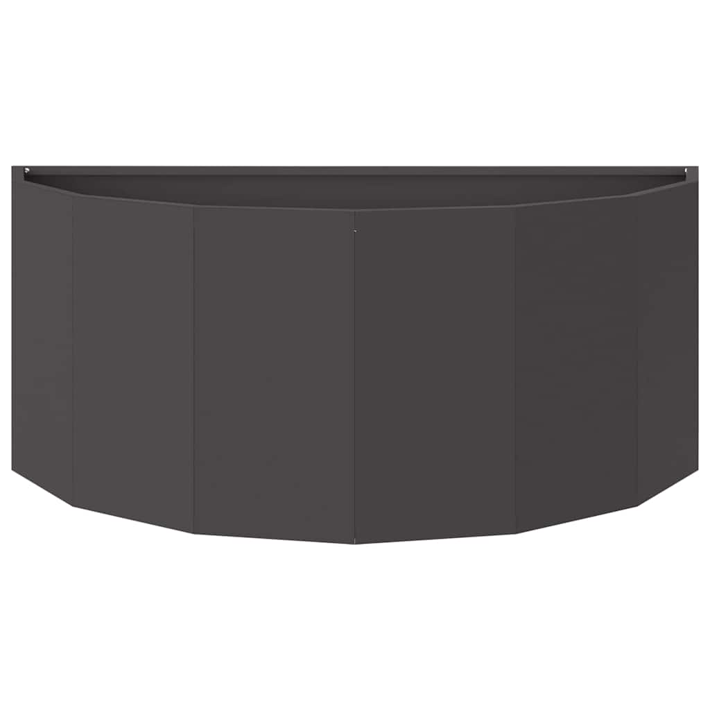 vidaXL Pflanzkübel Schwarz 90 x 45 x 35 cm Stahl