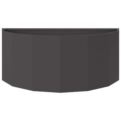 vidaXL Pflanzkübel Schwarz 90 x 45 x 35 cm Stahl