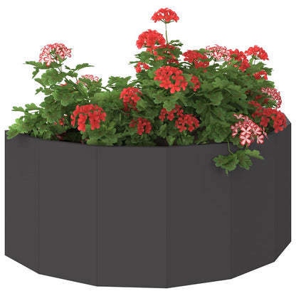 vidaXL Pflanzkübel Schwarz 90 x 45 x 35 cm Stahl