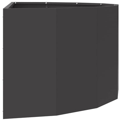 vidaXL Pflanzkübel Schwarz 90 x 45 x 35 cm Stahl