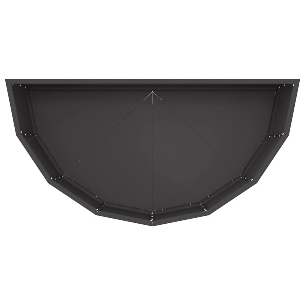 vidaXL Pflanzkübel Schwarz 90 x 45 x 35 cm Stahl