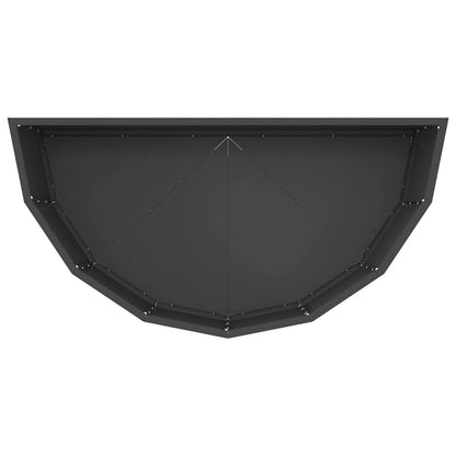 vidaXL Pflanzkübel Schwarz 90 x 45 x 35 cm Stahl