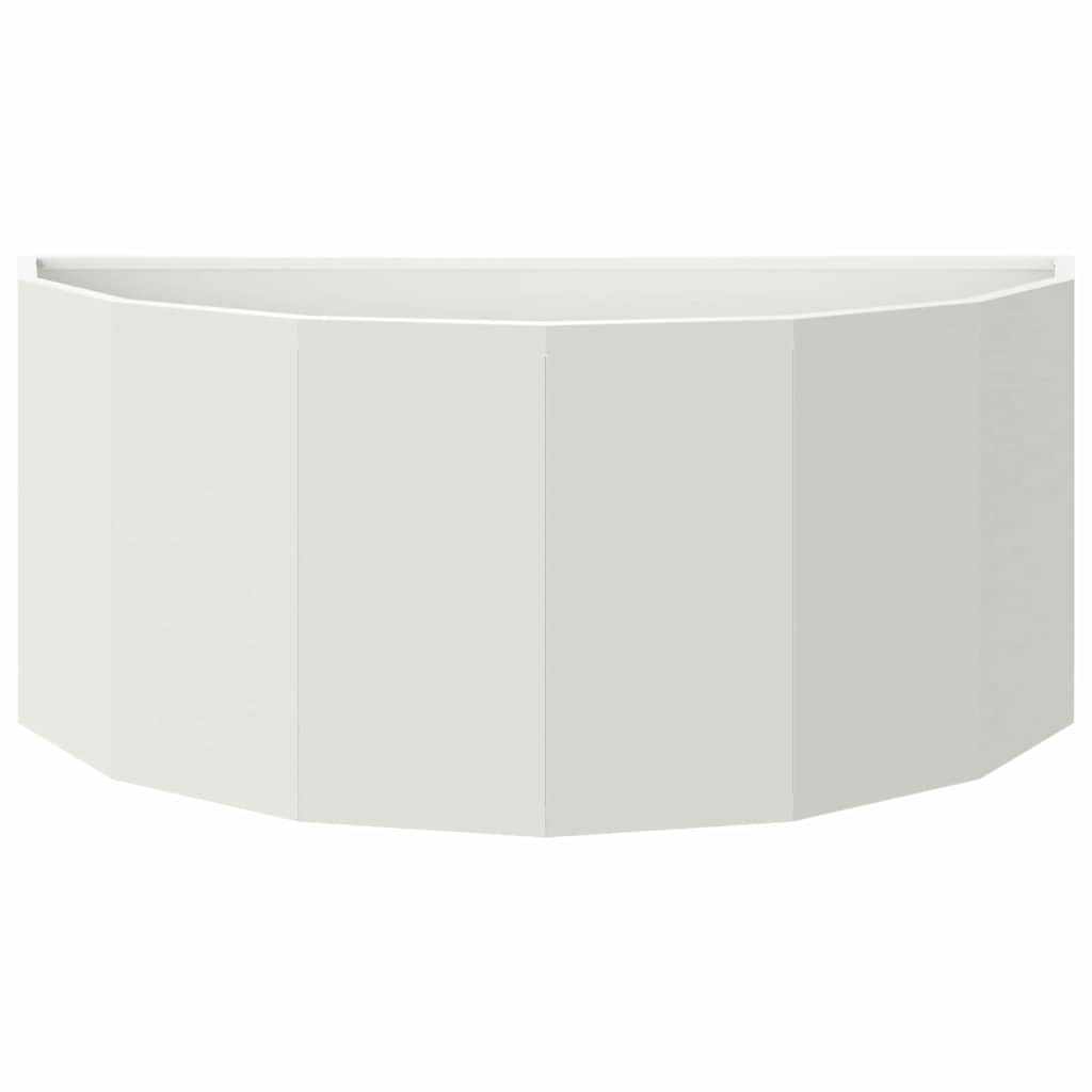 vidaXL Pflanzkübel Weiß 90 x 45 x 35 cm Stahl
