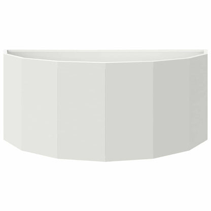 vidaXL Pflanzkübel Weiß 90 x 45 x 35 cm Stahl
