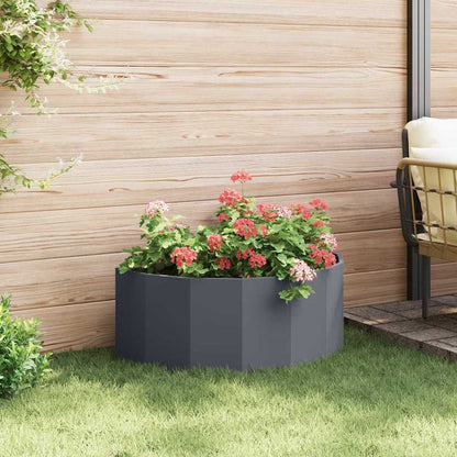 vidaXL Pflanzkübel Anthrazit 90 x 45 x 35 cm Stahl