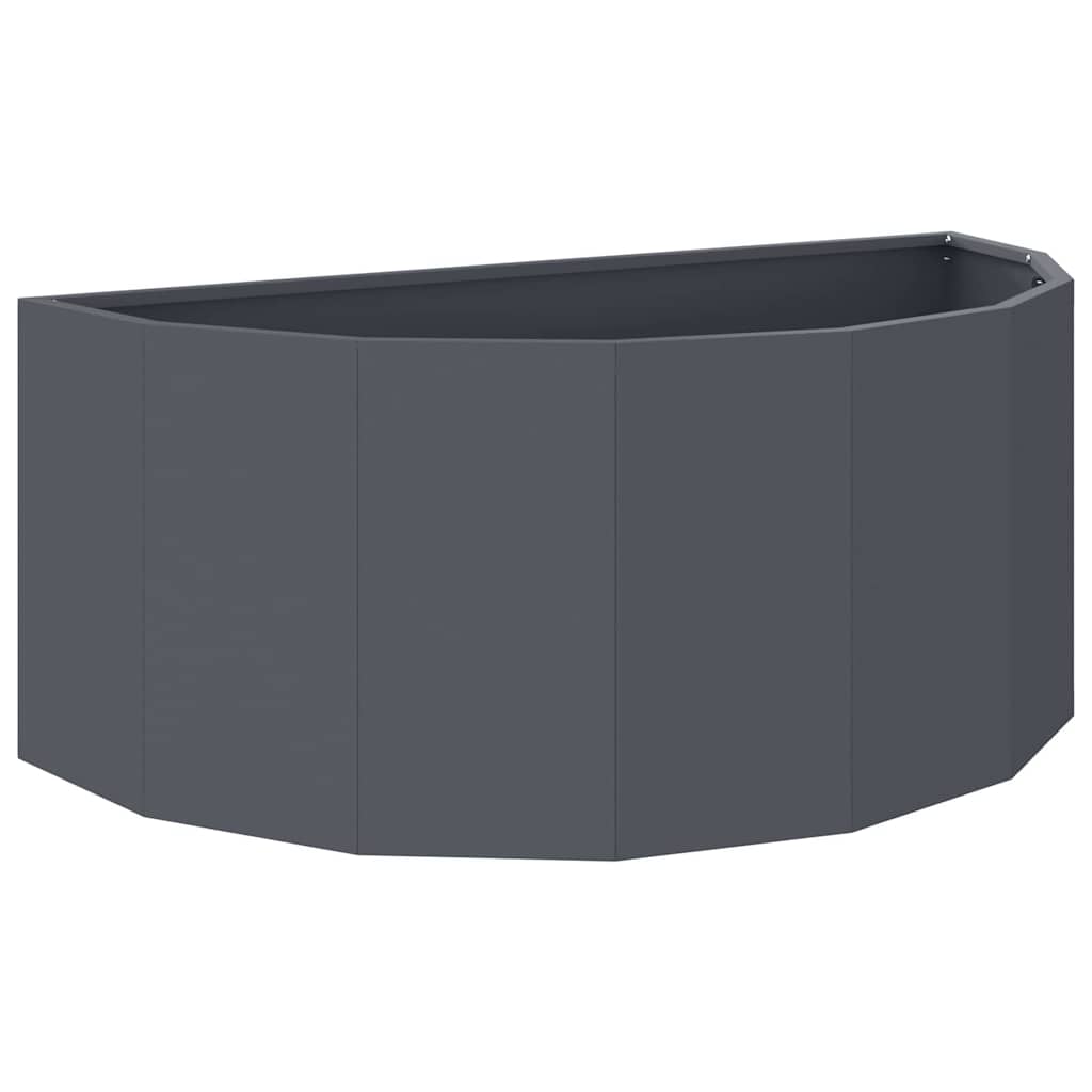 vidaXL Pflanzkübel Anthrazit 90 x 45 x 35 cm Stahl