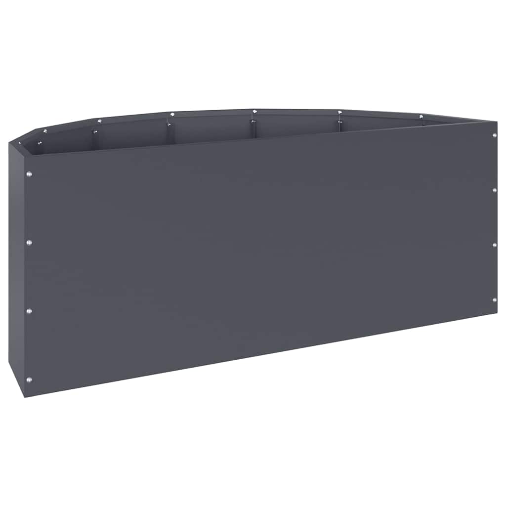 vidaXL Pflanzkübel Anthrazit 90 x 45 x 35 cm Stahl