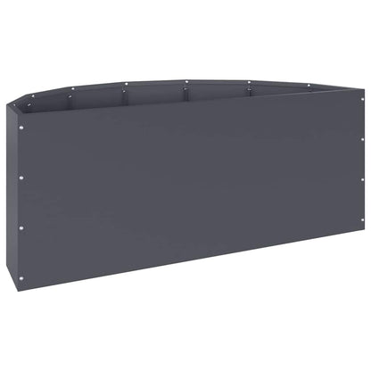 vidaXL Pflanzkübel Anthrazit 90 x 45 x 35 cm Stahl