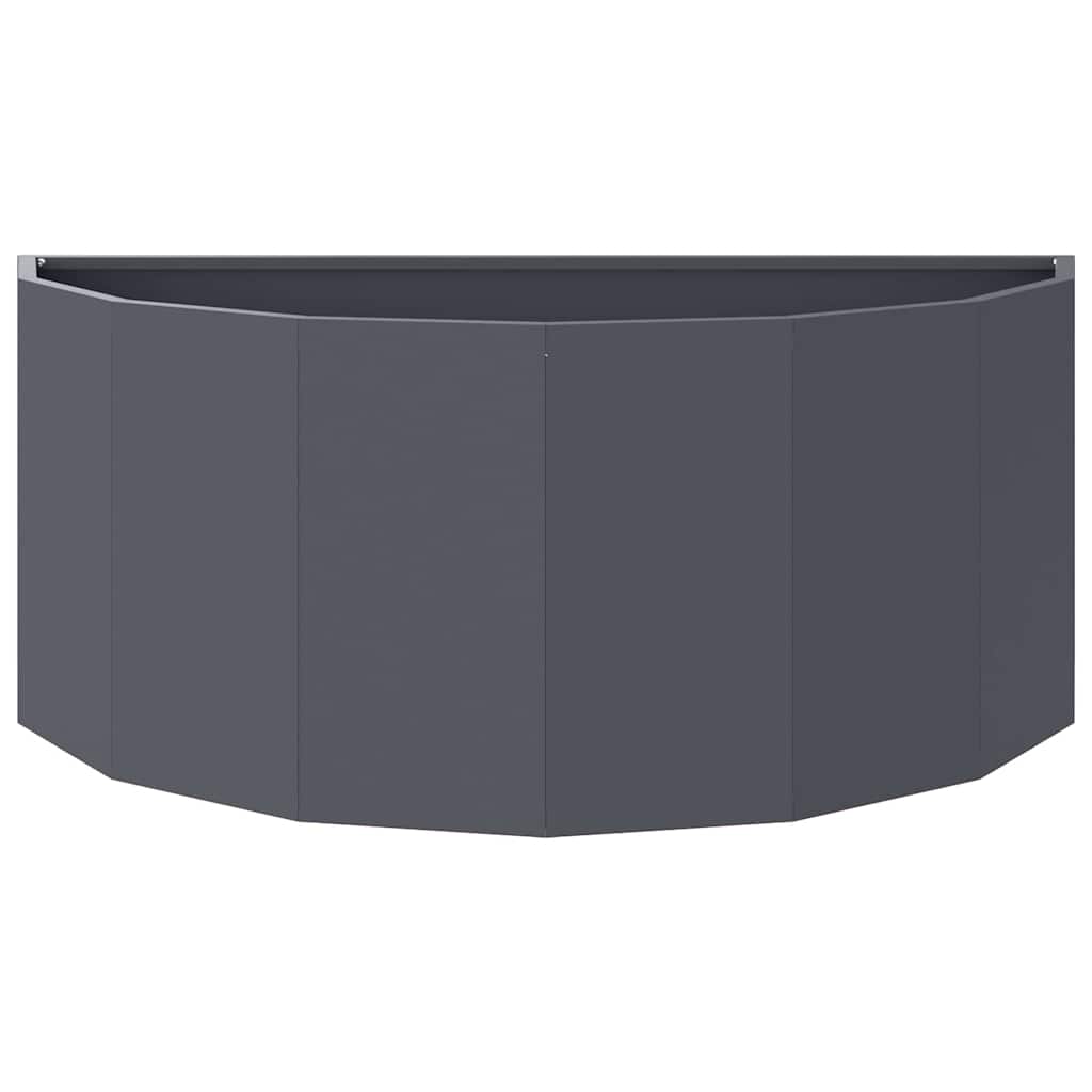 vidaXL Pflanzkübel Anthrazit 90 x 45 x 35 cm Stahl