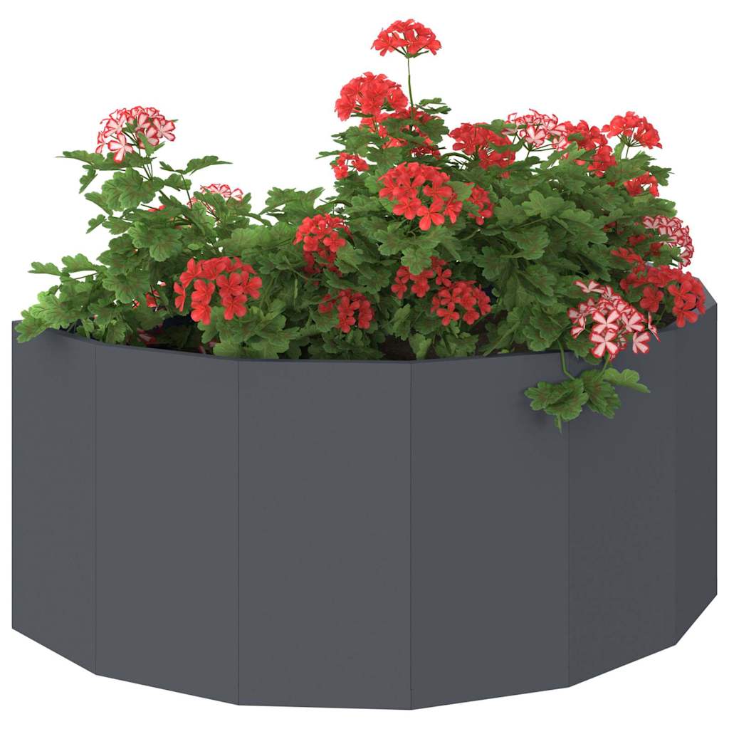 vidaXL Pflanzkübel Anthrazit 90 x 45 x 35 cm Stahl
