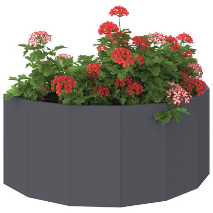 vidaXL Pflanzkübel Anthrazit 90 x 45 x 35 cm Stahl
