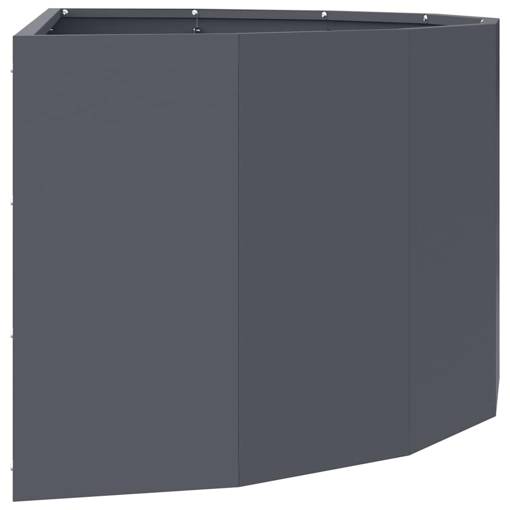 vidaXL Pflanzkübel Anthrazit 90 x 45 x 35 cm Stahl