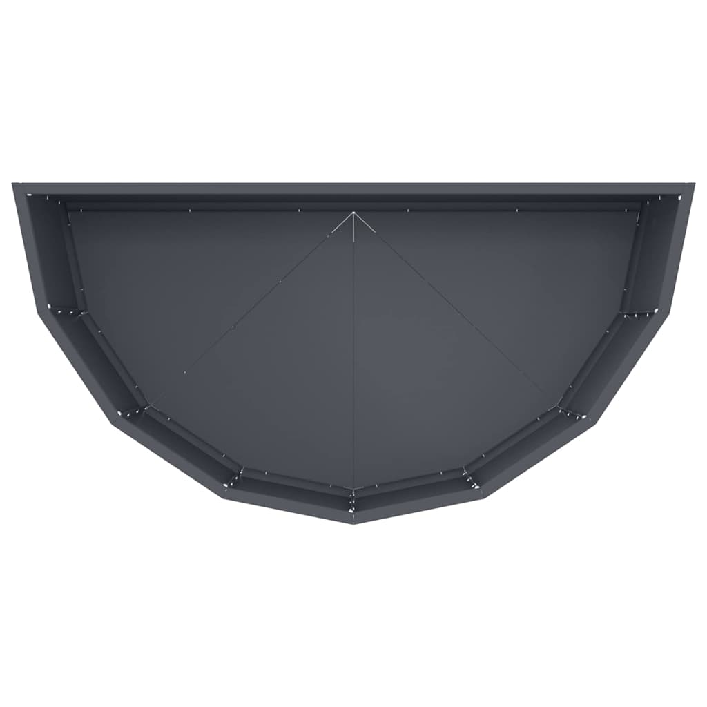 vidaXL Pflanzkübel Anthrazit 90 x 45 x 35 cm Stahl